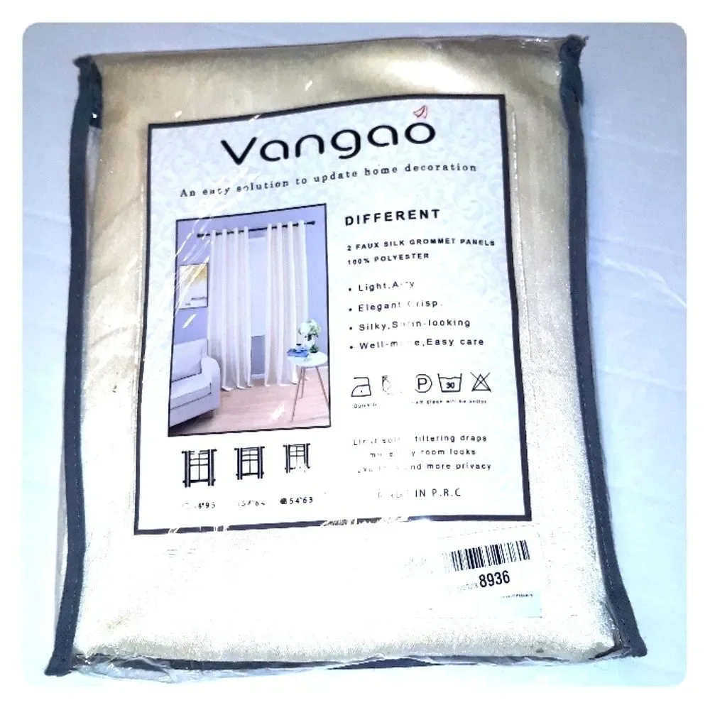 NWT Set of 2 satin feel like curtain panel